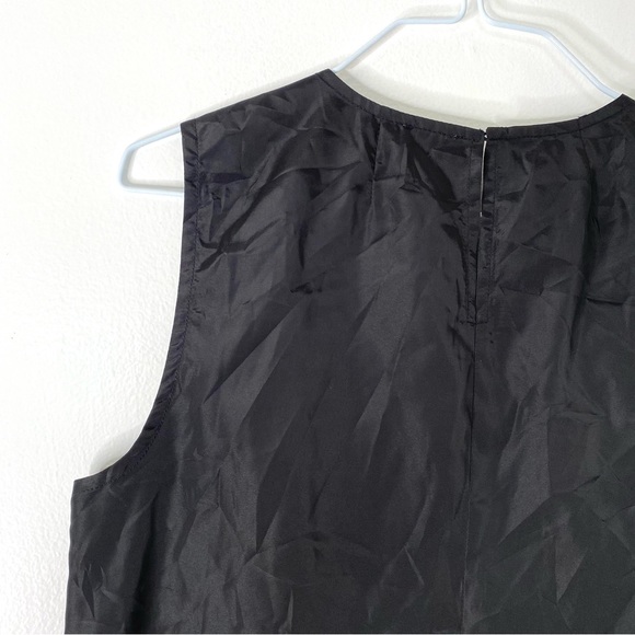 J. Crew Black Ruffled Sleeveless Top NWT - Picture 6 of 6